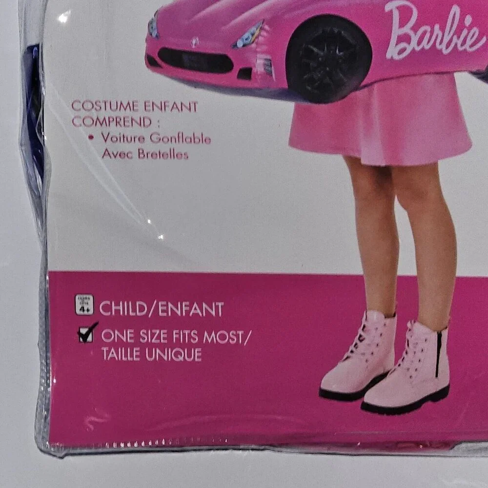 NEW Barbie Inflatable Car Halloween Costume Cosplay Girl OSFM One Size Fits Most